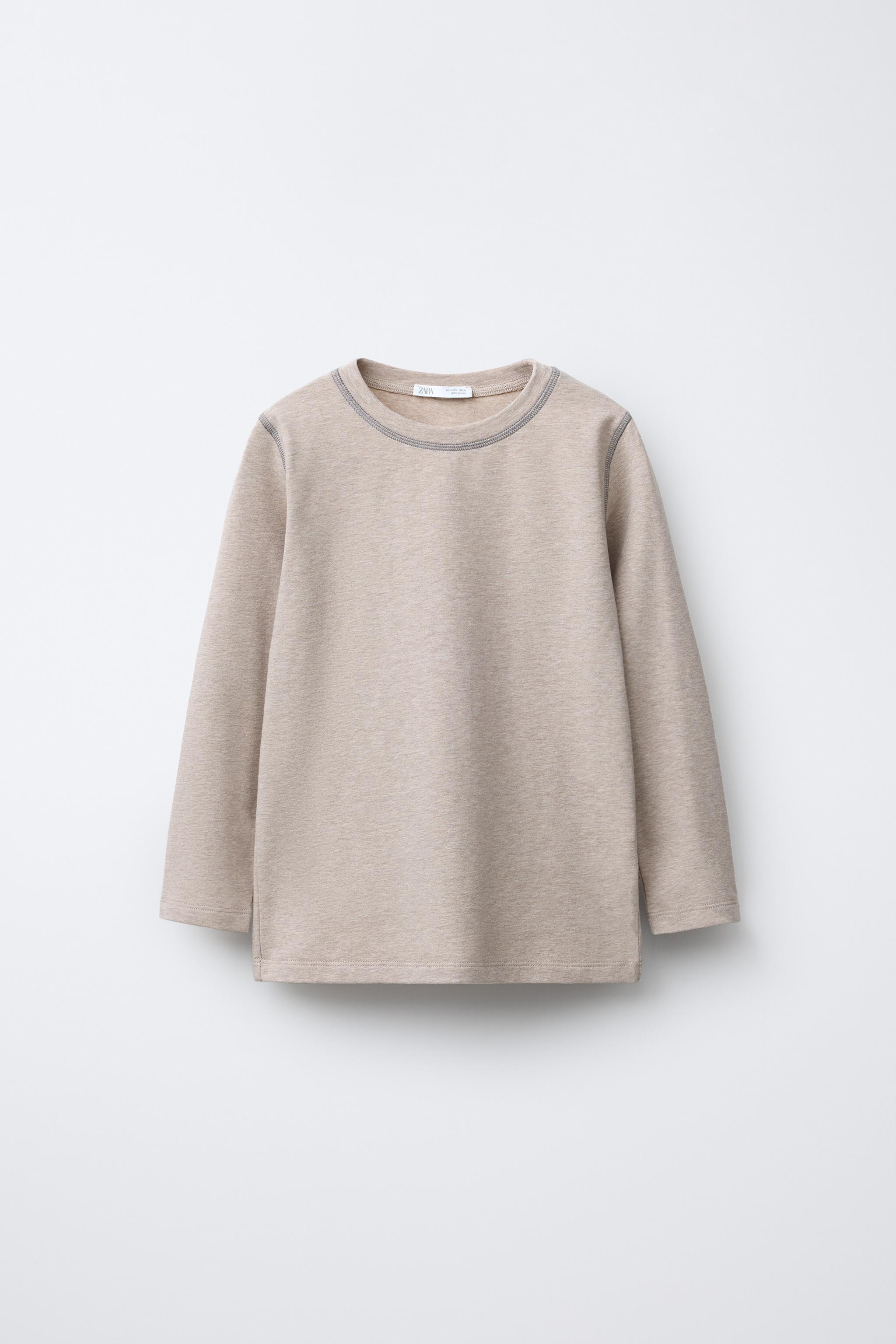 TWO-PACK OF CONTRAST OVERLOCK T-SHIRTS